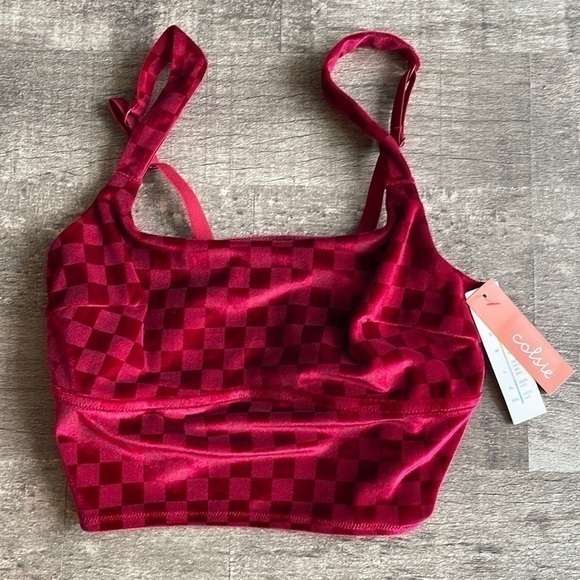Colsie Other - Crop Top Valore checkered, sports bra, cropped top size medium​​